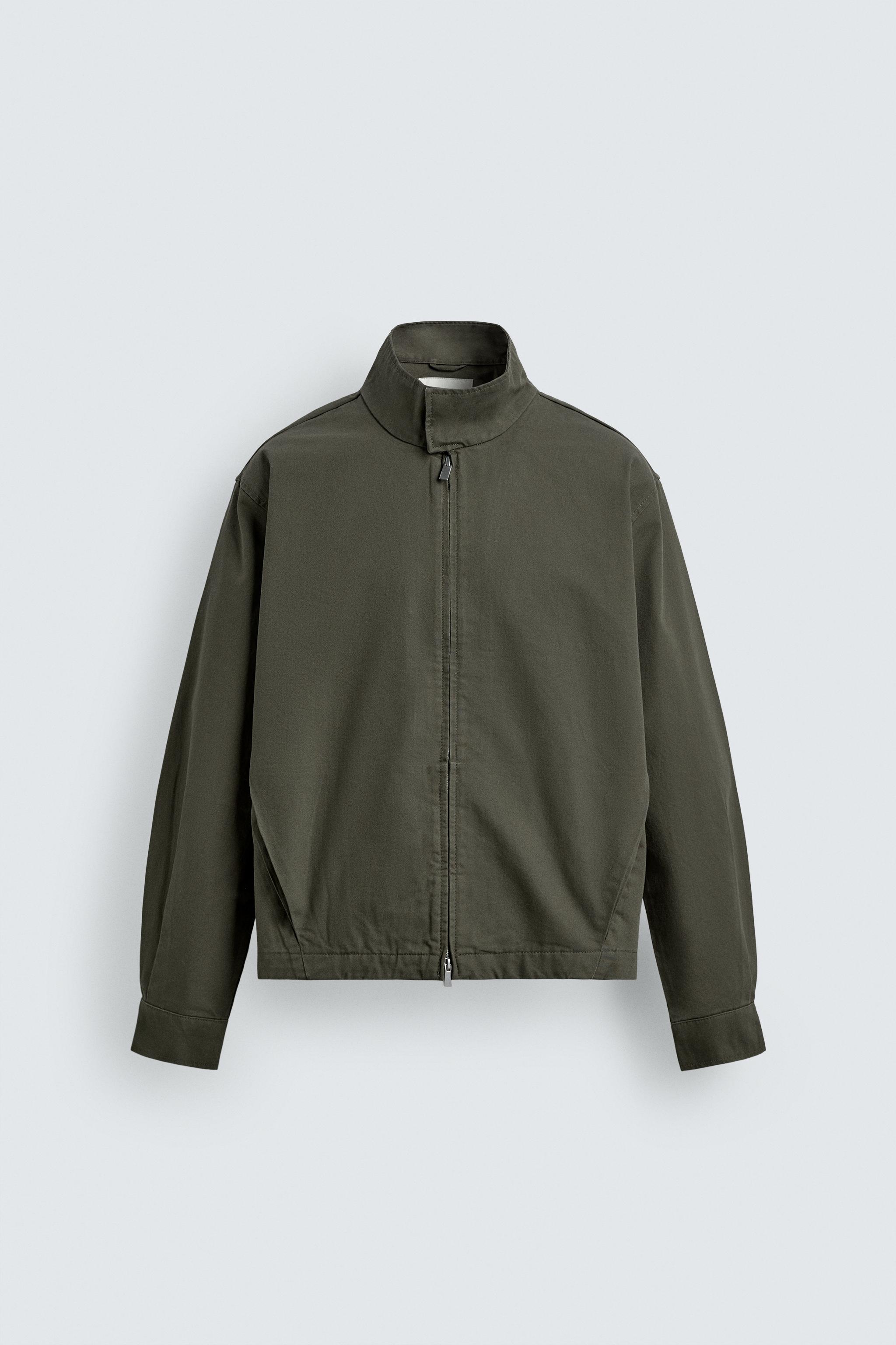 CROPPED FIT ZIPPER JACKET